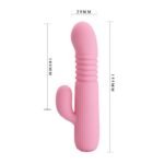 VIBRADOR RABBIT RETRACTIL LEOPOLD-PINK - Imagen 3