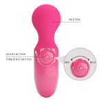 VIBRADOR VARITA MINI STICK FUCSIA - Imagen 3
