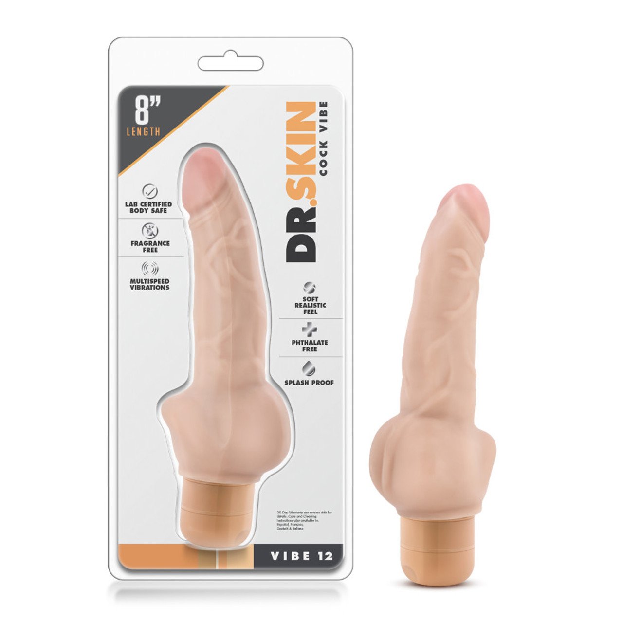 VIBRADOR REALISTA DR.SKIN 12-20 CM BEIGE