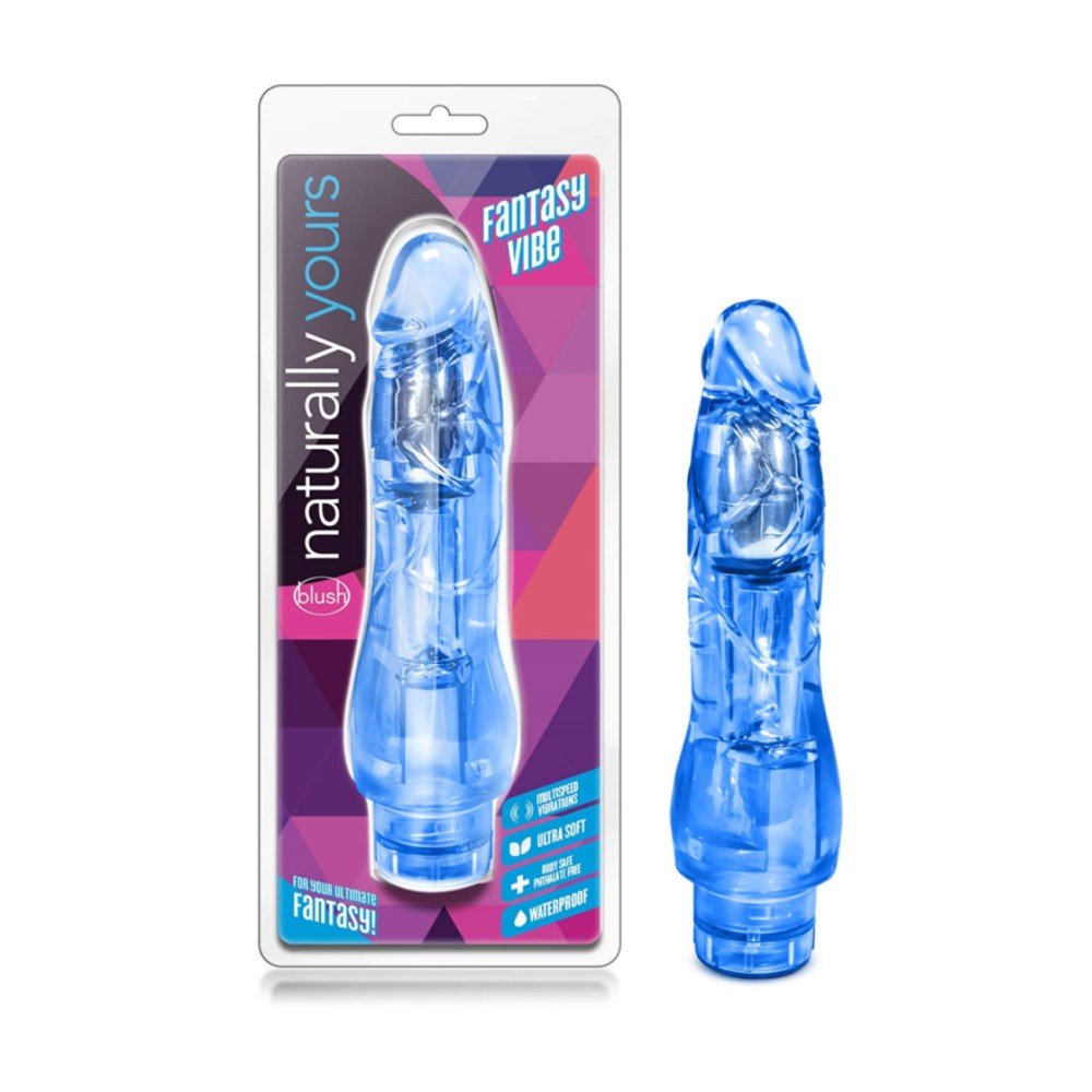 VIBRADOR DILDO FANTASY VIBE BLUE