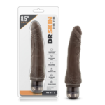 VIBRADOR REALISTA DR.SKIN VIBE 7 CHOCOLATE 21.5 CM