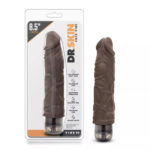 DR. SKIN-COCK #10-8.5 VIBRATING COCK- CHOCOLATE